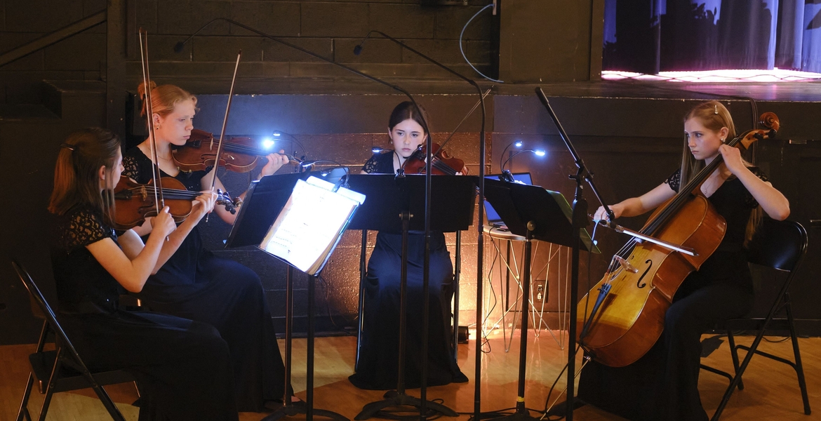 Rockbridge Academy students performing live music